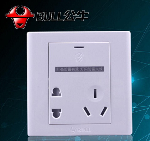 <em style='color:red'>一位</em><em style='color:red'>防雷</em><em style='color:red'>小二三极插座</em>图片