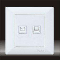 <em style='color:red'>单联</em><em style='color:red'>电话</em>/<em style='color:red'>电脑插座</em>图片