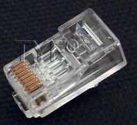 超五类<em style='color:red'>RJ</em>45<em style='color:red'>三叉</em><em style='color:red'>水晶头</em>图片