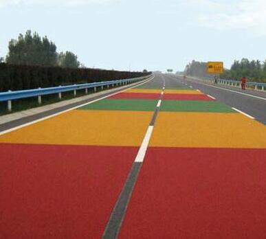 高速公路彩色防滑地坪图片