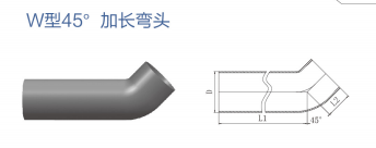 <em style='color:red'>45</em>°加长<em style='color:red'>弯</em>图片
