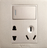 <em style='color:red'>单开</em><em style='color:red'>双控</em>五孔插座图片