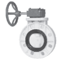 <em style='color:red'>PVC</em>-<em style='color:red'>U</em><em style='color:red'>蝶阀</em>(<em style='color:red'>蜗轮式</em>)图片