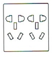 <em style='color:red'>十孔</em>插座功能件图片
