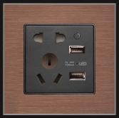 <em style='color:red'>单USB</em><em style='color:red'>带二三极插座</em>图片