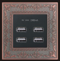<em style='color:red'>四位</em><em style='color:red'>USB</em><em style='color:red'>插座</em>图片