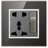 <em style='color:red'>USB</em><em style='color:red'>带</em><em style='color:red'>多功能</em>插座图片