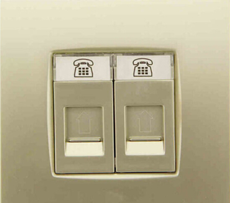 <em style='color:red'>二位</em>四芯<em style='color:red'>电话插座</em>图片
