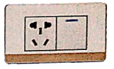 一位<em style='color:red'>单控</em>跷板开关<em style='color:red'>带二三级插座</em>图片