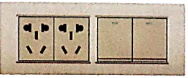 二位<em style='color:red'>单控</em><em style='color:red'>跷板开关</em>带二位二三级插座图片