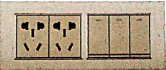 三位<em style='color:red'>单控</em><em style='color:red'>跷板开关</em>带二位二三级插座图片