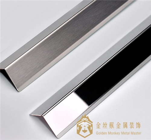 镜面8k拉丝<em style='color:red'>线条</em><em style='color:red'>不锈钢护角线</em>图片