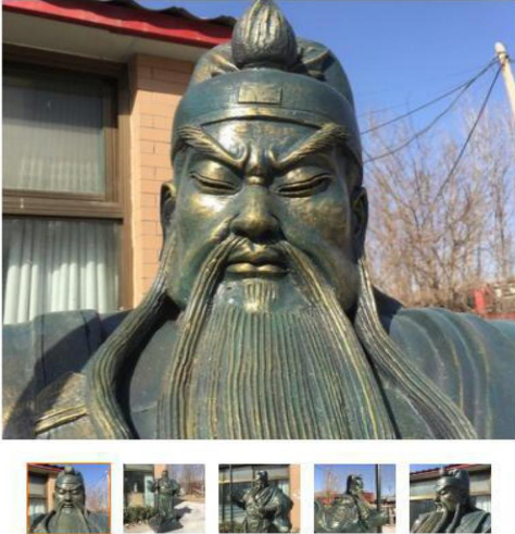 仿铜<em style='color:red'>关公</em>雕像图片