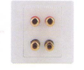 <em style='color:red'>四位</em><em style='color:red'>环绕</em><em style='color:red'>立体声音响插座</em>图片