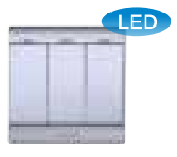 86型<em style='color:red'>三位</em>单控LED<em style='color:red'>指示灯开关</em>图片
