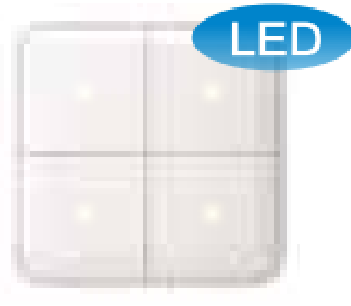 86型<em style='color:red'>四位</em><em style='color:red'>单控</em>带LED<em style='color:red'>指示灯开关</em>图片