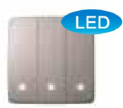 86型<em style='color:red'>三位</em>单控带LED<em style='color:red'>指示灯开关</em>图片