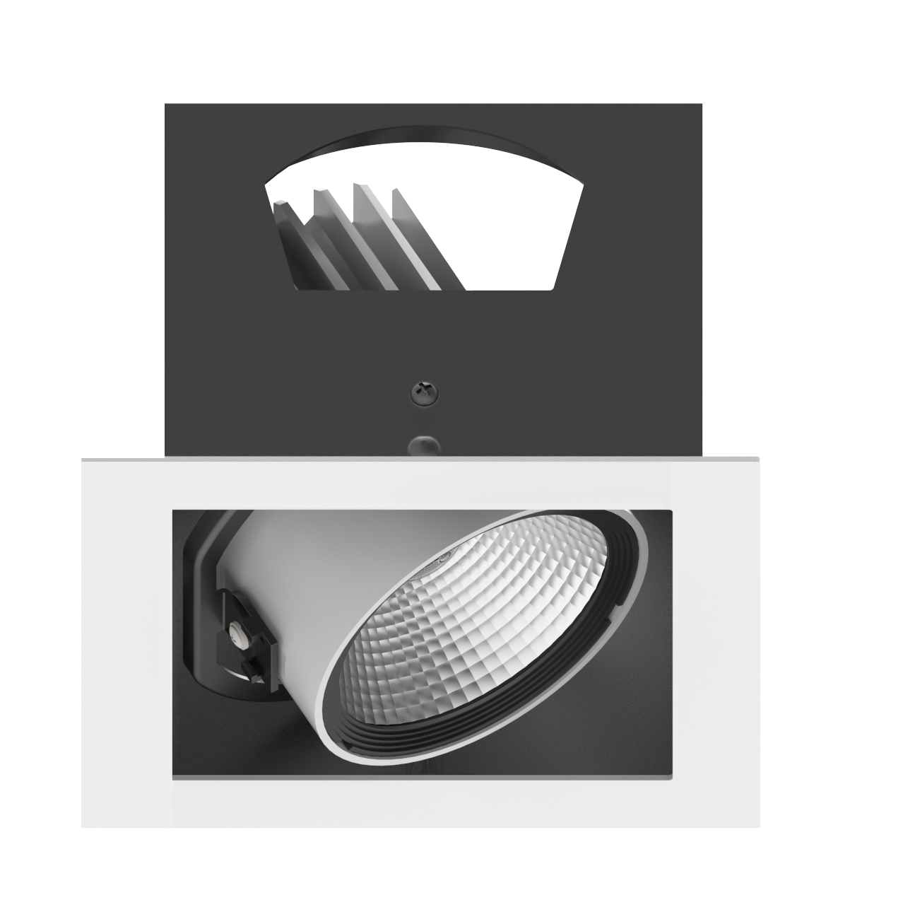 单头LED格栅射灯图片