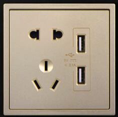 五孔<em style='color:red'>USB</em>插座功能键图片
